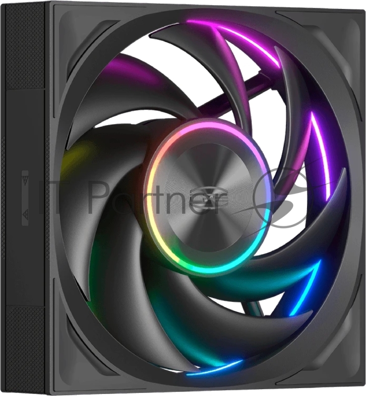 Кулер для корпуса PCCooler F7 X120 ARGB BK 3IN1 (120x120x28mm, 4-pin PWM, ARGB, 83CFM, 33.1dBA, 3000RPM, Black, 3pcs)