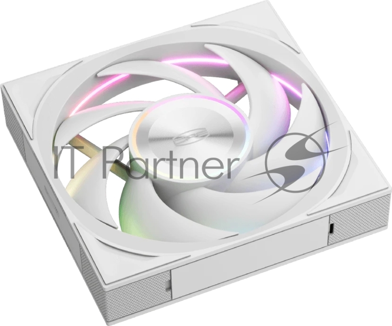 Кулер для корпуса PCCooler F7 X120 ARGB WH 3IN1 (120x120x28mm, 4-pin PWM, ARGB, 83CFM, 33.1dBA, 3000RPM, White, 3pcs)