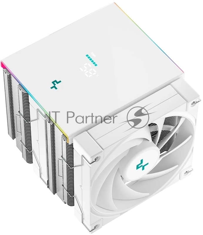 Кулер для процессора DEEPCOOL AK620 DIGITAL SE WH LGA20XX/1700/1200/115X/AM5/AM4 (9шт/кор, TDP 260W, PWM, DUAL Fan 120mm, 6 тепл. трубок, ARGB, белый) RET (R-AK620-WHADMN-GJD)