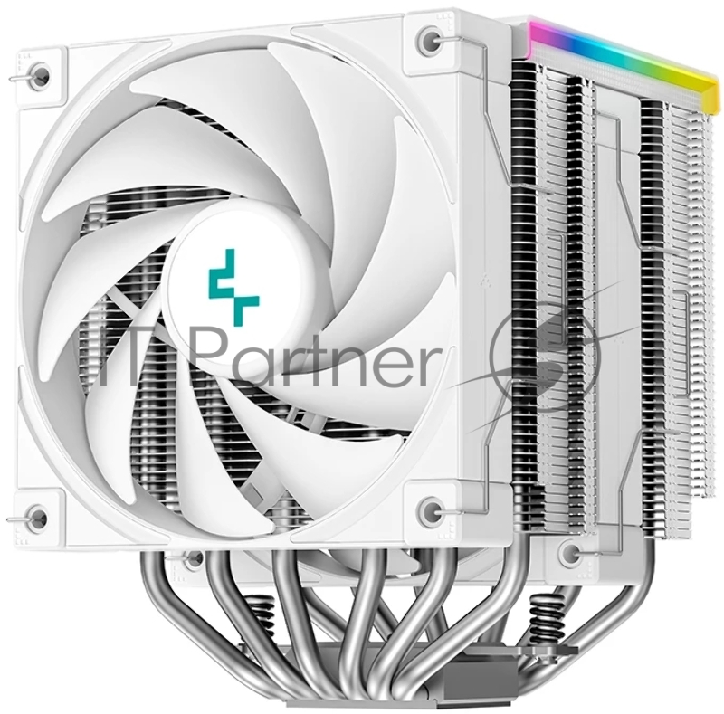 Кулер для процессора DEEPCOOL AK620 DIGITAL SE WH LGA20XX/1700/1200/115X/AM5/AM4 (9шт/кор, TDP 260W, PWM, DUAL Fan 120mm, 6 тепл. трубок, ARGB, белый) RET (R-AK620-WHADMN-GJD)