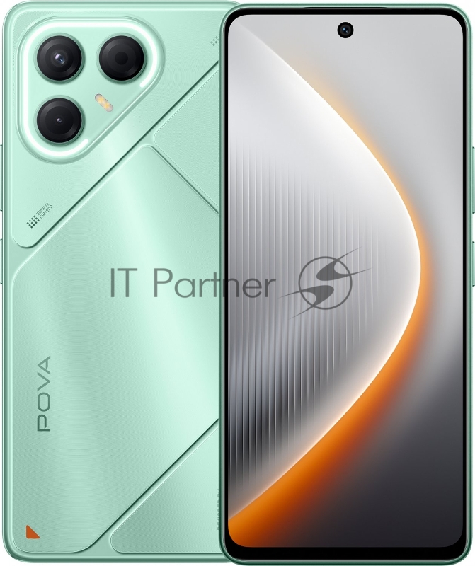Смартфон Tecno Pova 7 5G LJ7, 8/128Gb, зеленый