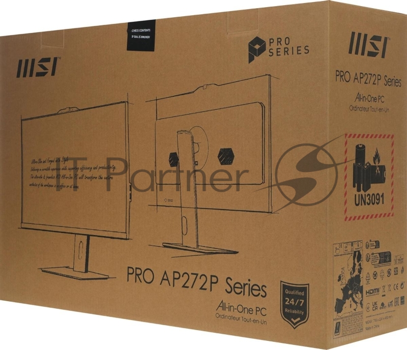 Моноблок MSI Pro AP272P 14M белый Intel Core i5 14400 2500 МГц/16384 Mb/512 Gb SSD/27 Full HD 1920x1080/DVD нет/Intel UHD Graphics 730/Windows 11 Pro (9S6-AF8322-803)