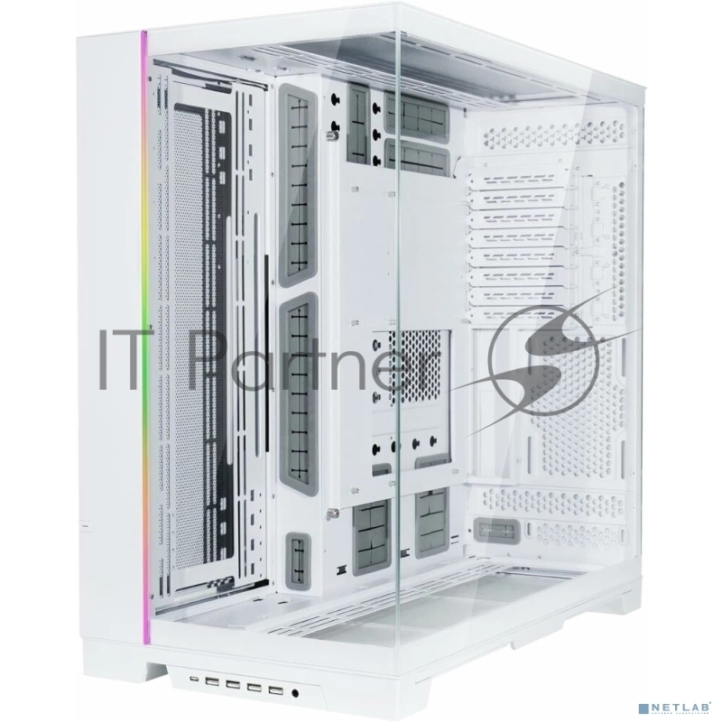 Корпус Lian-Li O11 Dynamic EVO XL белый без БП ATX 11x120mm 9x140mm 4xUSB3.0 audio