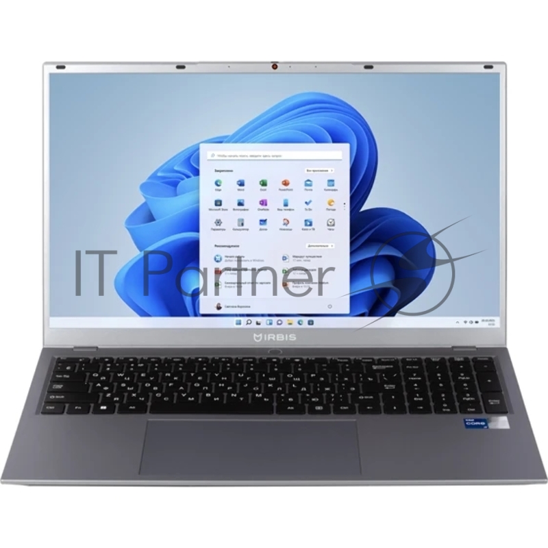 Ноутбук IRBIS 17NBP4503 17.3 FHD (1920x1080) IPS 300cd,Core i5-1240P,32Gb DDR4-3200(2),1Tb SSD,Wi-Fi 6+BT 5,76Wh,Kbd Backlit,FPS,TPM 2.0,2.2kg,Grey,1y warranty,Win11Pro