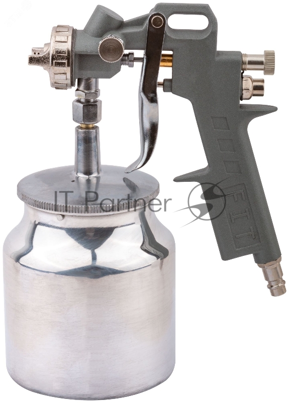 Краскопульт пневматический Fit алюминиевый нижний бачок 750 мл, 1.5 мм