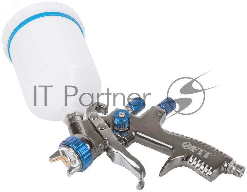 Краскопульт пневматический, Fit LVLP Профи, пластиковый верхний бачок 600 мл, 1.4 мм