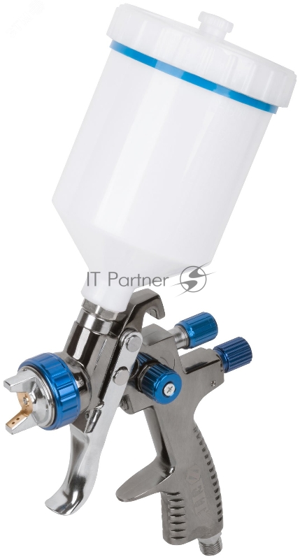 Краскопульт пневматический, Fit LVLP Профи, пластиковый верхний бачок 600 мл, 1.4 мм