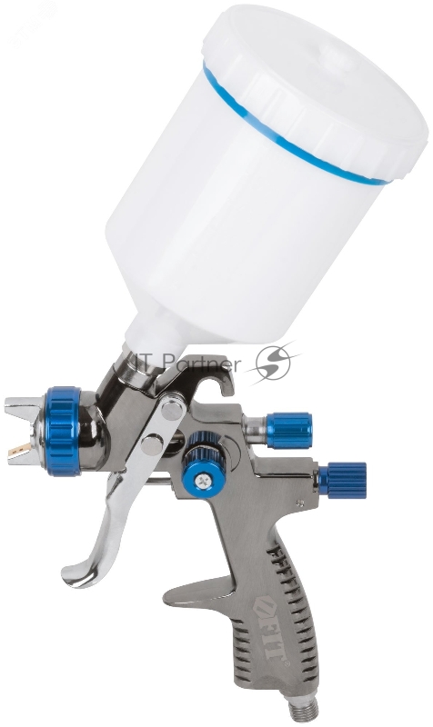 Краскопульт пневматический, Fit LVLP Профи, пластиковый верхний бачок 600 мл, 1.4 мм