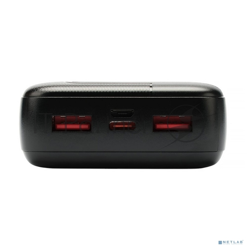 Портативный аккумулятор Gembird GPB-20Q, 20000мАч, QC/PD, дисплей, черный