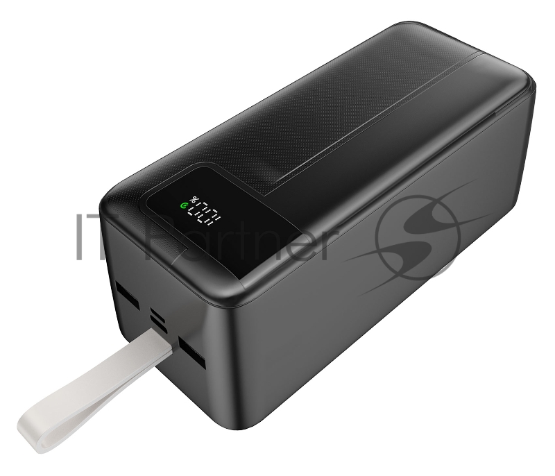 Портативный аккумулятор Gembird GPB-50Q, 50000мАч, QC/PD, дисплей, черный