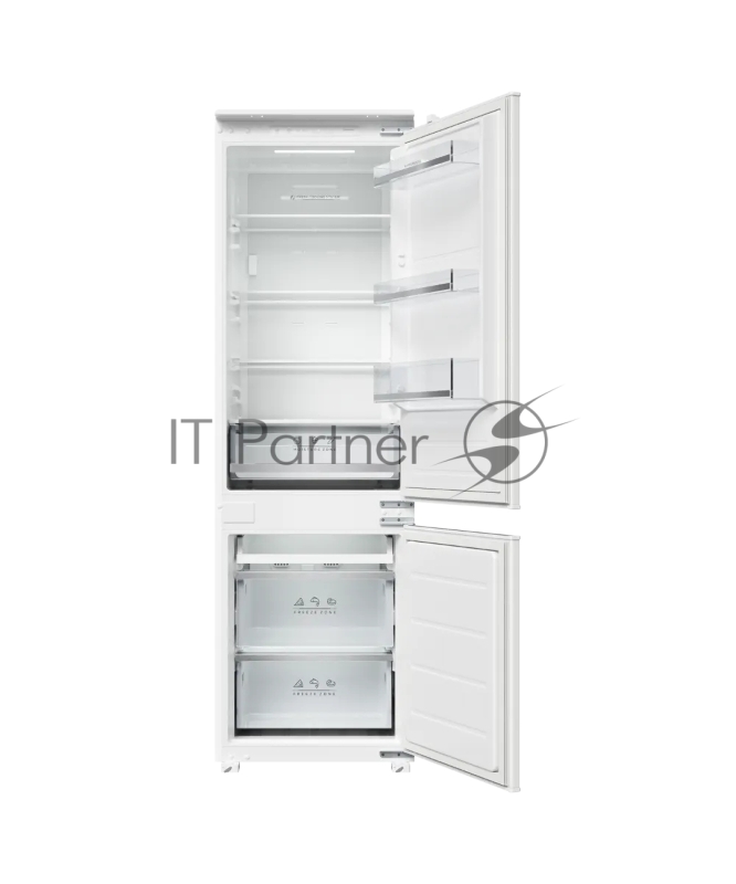 Встраиваемый холодильник Kuppersberg RBN 1761, High-Tech, ВхШхГ 178.5х54х55 см, объем 274 л, инверторный компрессор, электронное управление, скользящее крепление фасада, No Frost, LED освещение, супер заморозка, энергоэффективность А++