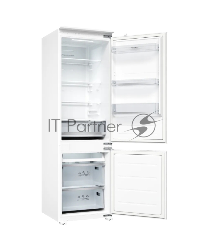 Встраиваемый холодильник Kuppersberg RBN 1761, High-Tech, ВхШхГ 178.5х54х55 см, объем 274 л, инверторный компрессор, электронное управление, скользящее крепление фасада, No Frost, LED освещение, супер заморозка, энергоэффективность А++