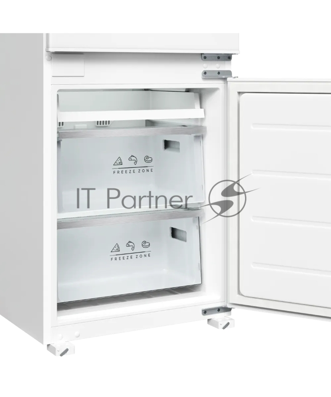 Встраиваемый холодильник Kuppersberg RBN 1761, High-Tech, ВхШхГ 178.5х54х55 см, объем 274 л, инверторный компрессор, электронное управление, скользящее крепление фасада, No Frost, LED освещение, супер заморозка, энергоэффективность А++