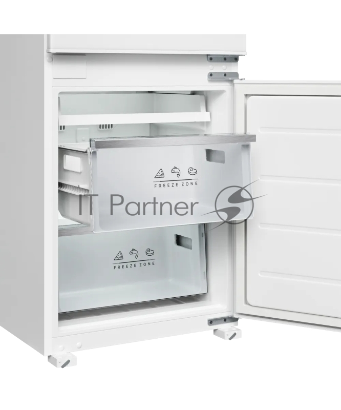 Встраиваемый холодильник Kuppersberg RBN 1761, High-Tech, ВхШхГ 178.5х54х55 см, объем 274 л, инверторный компрессор, электронное управление, скользящее крепление фасада, No Frost, LED освещение, супер заморозка, энергоэффективность А++