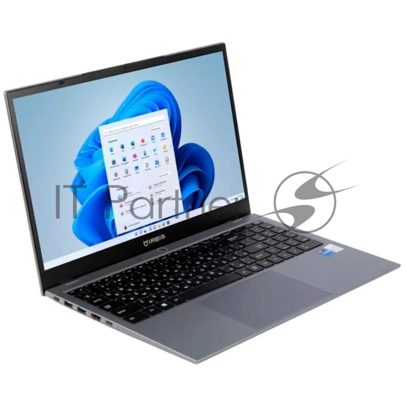 Ноутбук IRBIS 15N 15.6 FHD (1920x1080) IPS AG,Ryzen 5 7430U,16Gb DDR4-3200(1),512Gb SSD,Wi-Fi 6+BT 5,76Wh,Metal Case,Kbd Backlit,1.77kg,Grey,3yw,Win11P