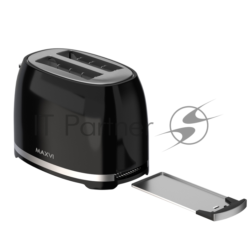 Тостер MAXVI KT821P black