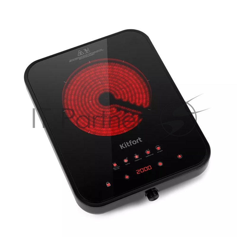 Плита Инфракрасная Kitfort КТ-141 черный стеклокерамика (настольная)