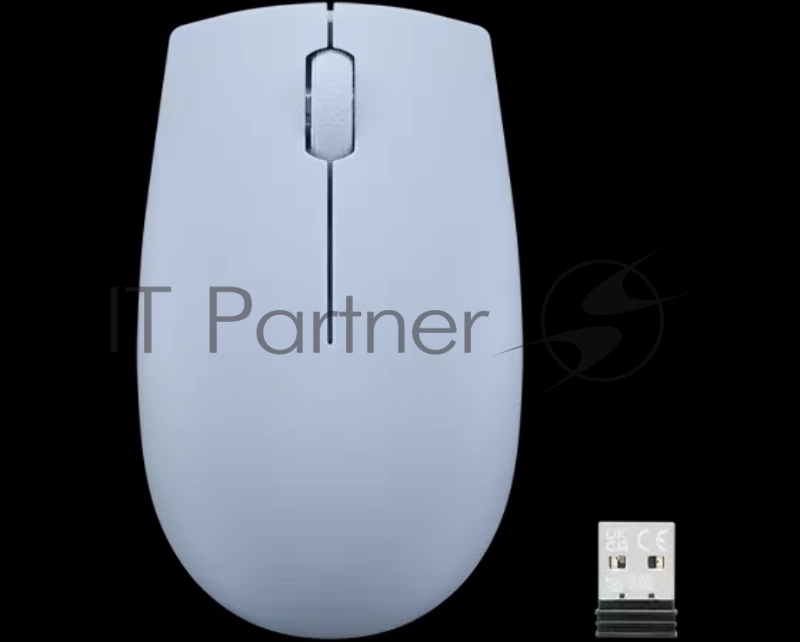 Мышь Lenovo 300 Wireless Compact светло-голубой оптическая 1000dpi беспров. (GY51L15679)
