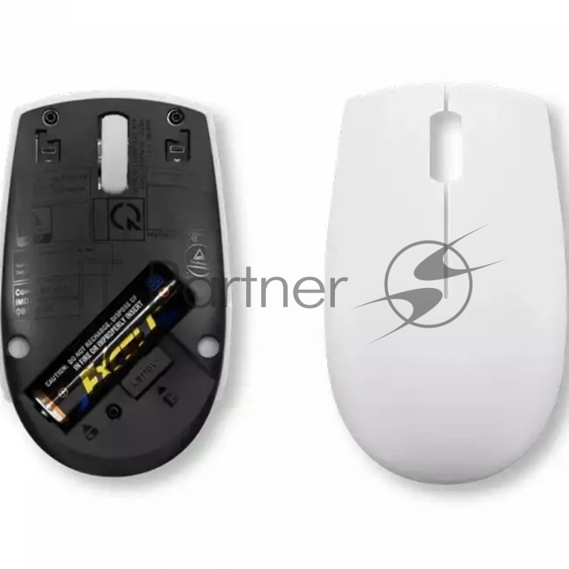 Мышь Lenovo 300 Wireless Compact светло-серый оптическая 1000dpi беспров. (GY51L15677)