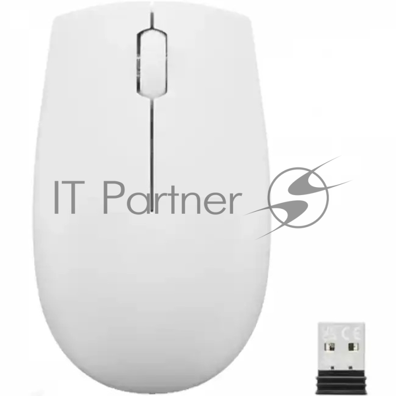 Мышь Lenovo 300 Wireless Compact светло-серый оптическая 1000dpi беспров. (GY51L15677)