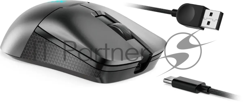 Мышь Lenovo Legion M600s Qi Wireless Gaming темно-серый оптическая 19000dpi беспров. BT/Radio USB (GY51H47355)