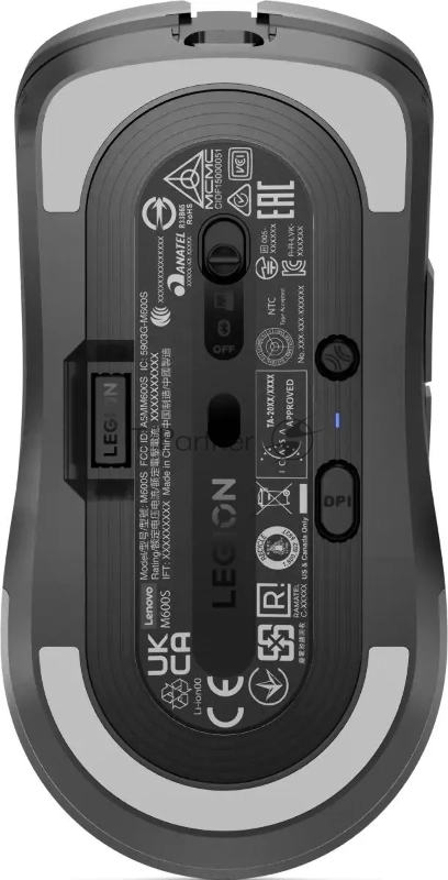 Мышь Lenovo Legion M600s Wireless Gaming темно-серый оптическая 19000dpi беспров. BT/Radio USB (GY51H47354)