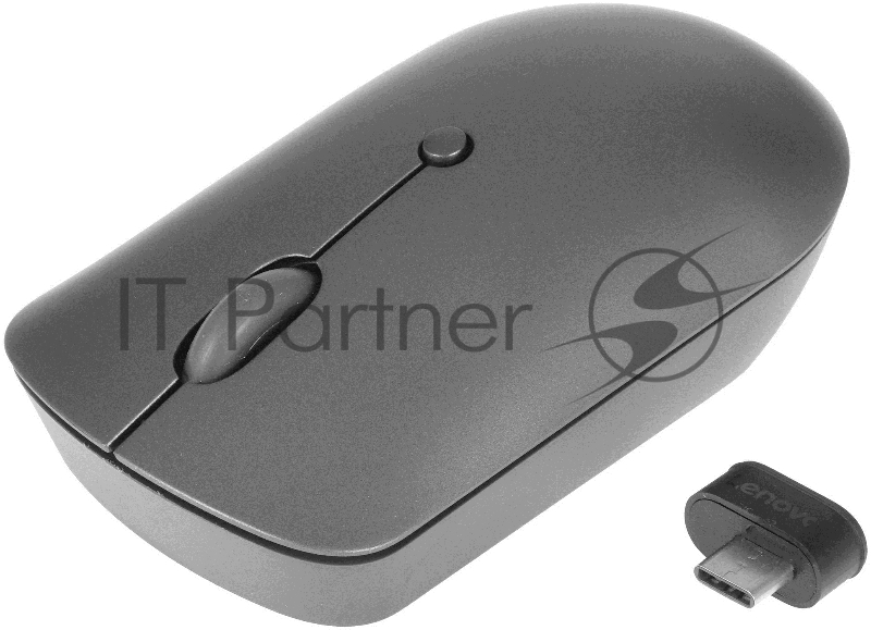 Мышь Lenovo 540 USB-C Wireless Compact темно-серый оптическая 2400dpi беспров. BT/Radio USB (GY51D20867)