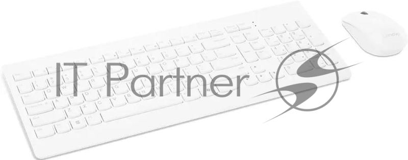 Клавиатура + мышь Lenovo 510 клав:белый мышь:белый USB беспроводная BT (GX31F38001)