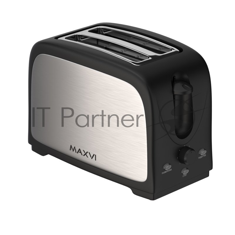 Тостер MAXVI KT824S silver-black