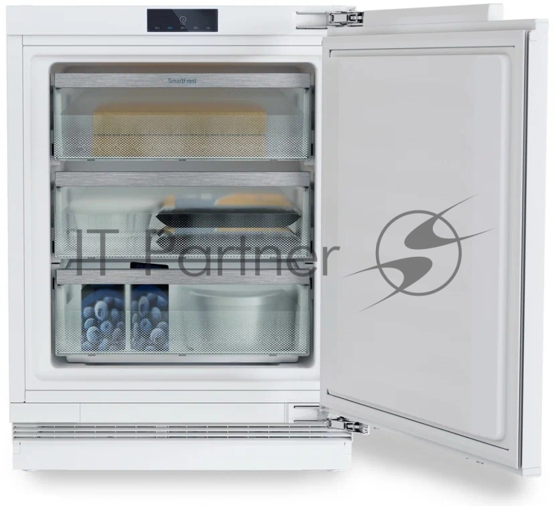 Встраиваемая морозильная камера Liebherr Pure, высота 82-88 см, door-on-door, SmartFrost, сенсорная электроника за дверью.