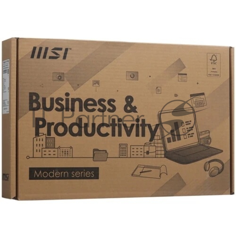 Ноутбук MSI Modern 14 F1MG Core 7 150U 14 FHD (1920*1080) IPS,DDR4 16GB (16GB*1),1 TB GB SSD Intel Graphics,backlight,46.8Whr,1.5 Pro,1y,Platinum Gray