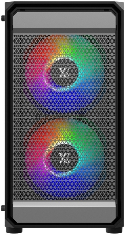 XASTRA Корпус A303M 3FRGB Black mATX/Mesh/ tempered glass / 2x140mm + 1x120mm FRGB fans/ A303M-2FC14F-1FC12F
