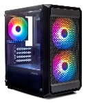 XASTRA Корпус A303M 3FRGB Black mATX/Mesh/ tempered glass / 2x140mm + 1x120mm FRGB fans/ A303M-2FC14F-1FC12F
