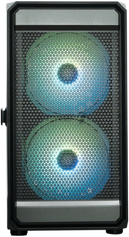 XASTRA Корпус A303M 3ARGB Black mATX/Mesh/ tempered glass / 2x140mm + 1x120mm ARGB PWM fans/ Door/ A303M-2FC14A-1FC12A-D