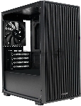 XASTRA Корпус A307M 2BK SI Black mATX/Mesh/Metal left panel / 2x120mm PWM FC black fans/ A307M-2FC12BK-SI