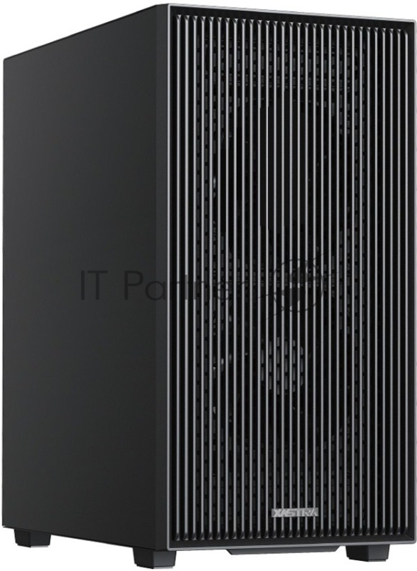 XASTRA Корпус A307M 2BK SI Black mATX/Mesh/Metal left panel / 2x120mm PWM FC black fans/ A307M-2FC12BK-SI