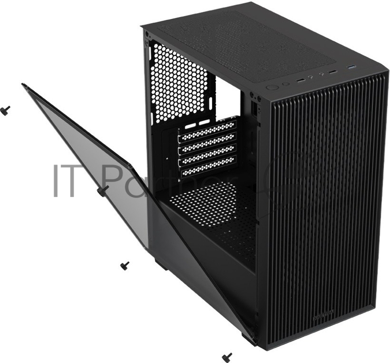 XASTRA Корпус A307M 3FRGB Black mATX/Mesh/ tempered glass / 3x 120mm FC120 FRGB fans/ A307M-3FC12BK