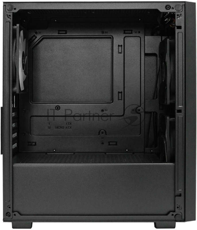 XASTRA Корпус A307M 3FRGB Black mATX/Mesh/ tempered glass / 3x 120mm FC120 FRGB fans/ A307M-3FC12BK