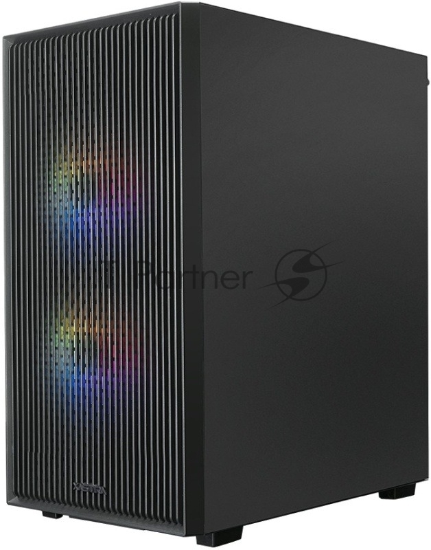 XASTRA Корпус A307M 3FRGB Black mATX/Mesh/ tempered glass / 3x 120mm FC120 FRGB fans/ A307M-3FC12BK