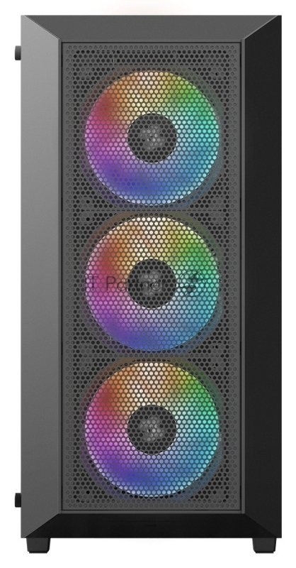 XASTRA Корпус A406 4ARGB Black ATX/Mesh/ tempered glass / 4x120mm ARGB PWM fans/ A406-4FC12A