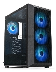 XASTRA Корпус A406 4ARGB Black ATX/Mesh/ tempered glass / 4x120mm ARGB PWM fans/ A406-4FC12A