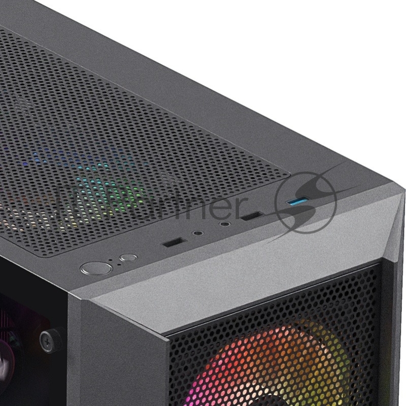 XASTRA Корпус A406 4ARGB Black ATX/Mesh/ tempered glass / 4x120mm ARGB PWM fans/ A406-4FC12A