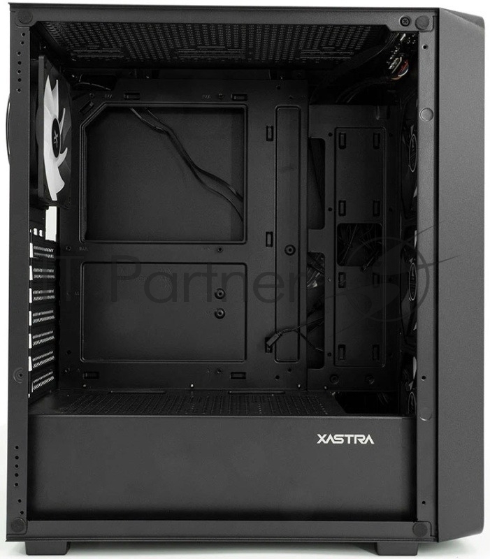 XASTRA Корпус A407 4ARGB Black ATX/Mesh/ tempered glass / 4x120mm ARGB PWM fans/ A407-4FC12A