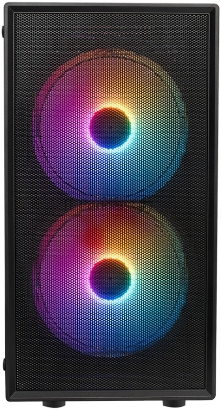 XASTRA Корпус A305M 3FRGB Black mATX/Mesh/ tempered glass / 2x140mm + 1x120mm FRGB fans/ A305M-2FC14F-1FC12F
