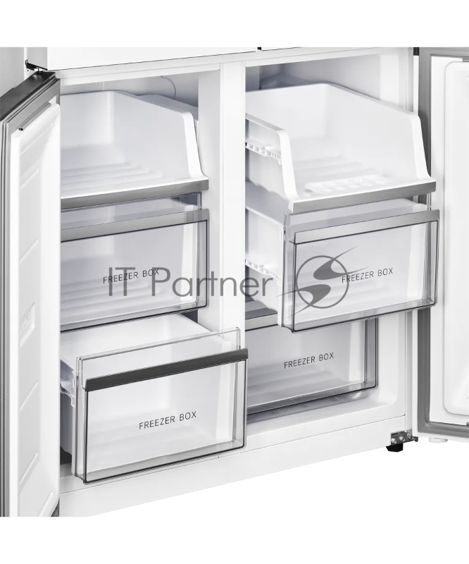 Холодильник KUPPERSBERG NFFD 186 WG, High-Tech, отдельностоящий, Side by Side, объем 568 л, инверторный компрессор, сенсорное управление, No Frost, LED дисплей, LED освещение, супер заморозка, супер охлаждение, зона свежести, энергоэффективность А++,