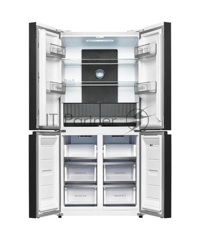 Холодильник KUPPERSBERG NFFD 186 WG, High-Tech, отдельностоящий, Side by Side, объем 568 л, инверторный компрессор, сенсорное управление, No Frost, LED дисплей, LED освещение, супер заморозка, супер охлаждение, зона свежести, энергоэффективность А++,