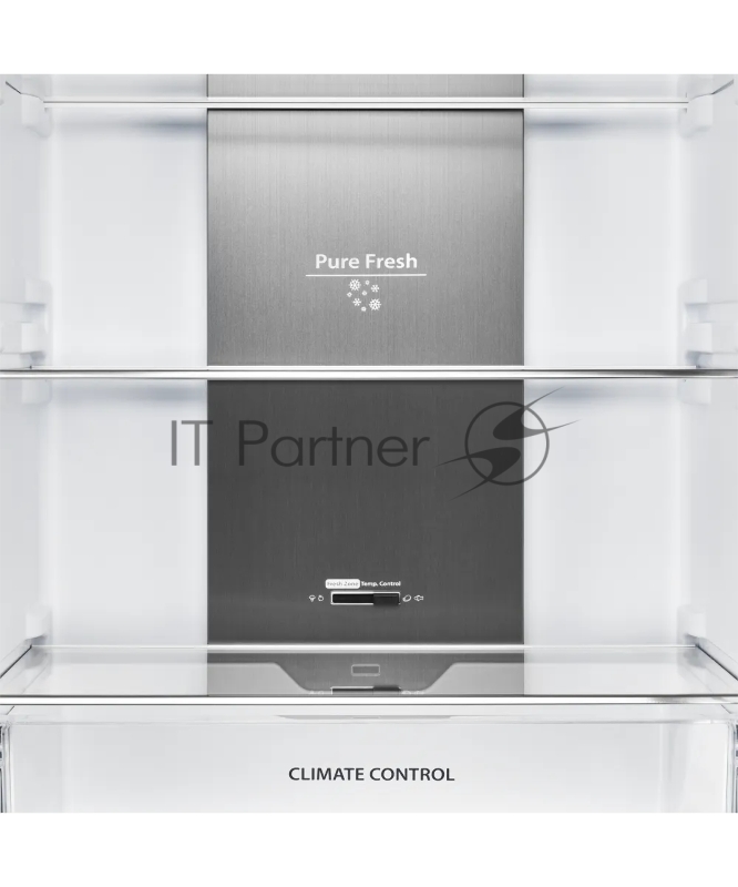 Холодильник KUPPERSBERG RFCN 2013 BG, High-Tech, отдельностоящий, объем 402 л, инверторный компрессор, электронное управление, No Frost, LED дисплей, LED подсветка, супер заморозка, супер охлаждение, зона свежести, энергоэффективность А++, цвет черно