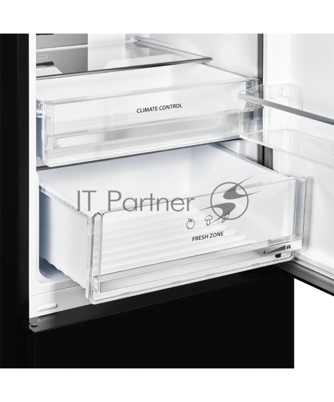 Холодильник KUPPERSBERG RFCN 2013 BG, High-Tech, отдельностоящий, объем 402 л, инверторный компрессор, электронное управление, No Frost, LED дисплей, LED подсветка, супер заморозка, супер охлаждение, зона свежести, энергоэффективность А++, цвет черно