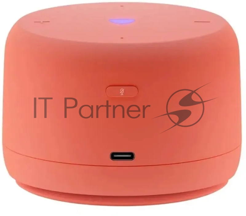 Умная колонка Yandex Станция Лайт 2 без часов Алиса coral 6W 1.0 BT/Wi-Fi 10м (YNDX-00028ORG)