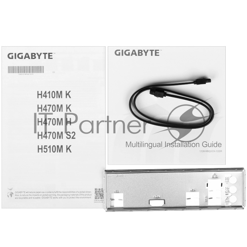 Материнская плата Gigabyte OEM H470M K, Socket 1200, Intel®H470, 2xDDR4-2333, HDMI, 1xPCI-Ex16, 1xPCI-Ex1, 2xSATA3, 1xM.2, 8 Ch Audio, GLan, (4+2)xUSB2.0, (2+2)xUSB3.2, mATX, RTL {} oem